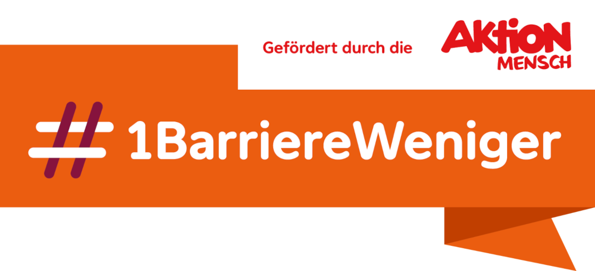 Logo 1Barriere weniger